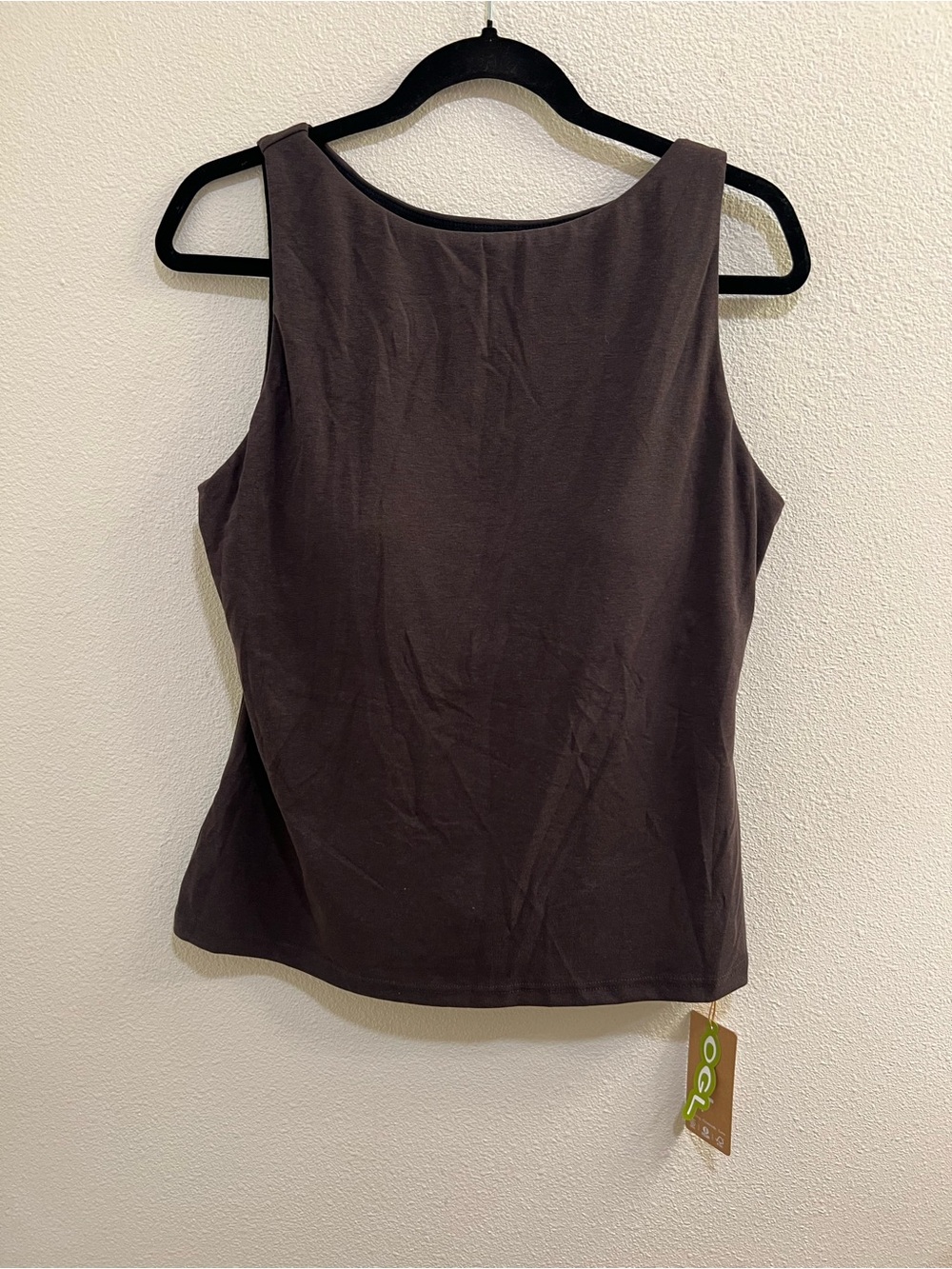 NWT OGL Built-In Bra Tank Top - Brown